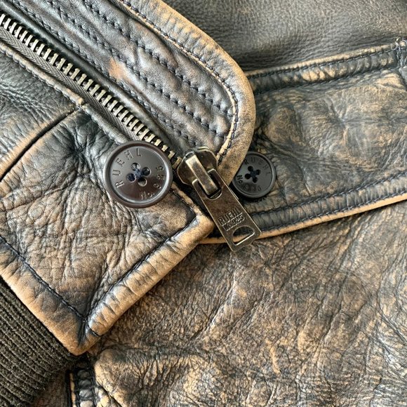 Ruehl No.925 Distressed Brown Bomber Jacket - Picture 6 of 7